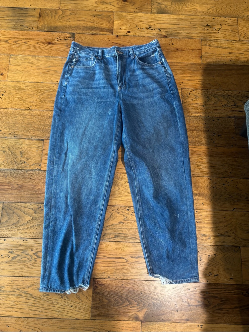 American Eagle Outfitters Women’s High-Rise Relaxed Fit Mom Jeans - Blue Size 10